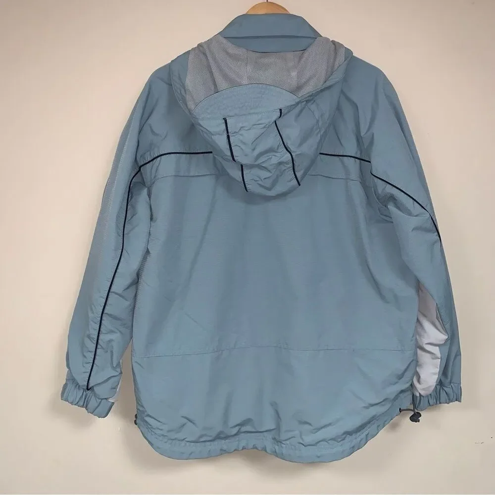 Light Blue 3 Season Jacket Coat Women’s XL Conversion Vest Weather Resistant